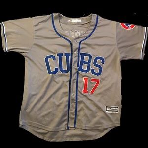 Jersey with sown letter and numbers